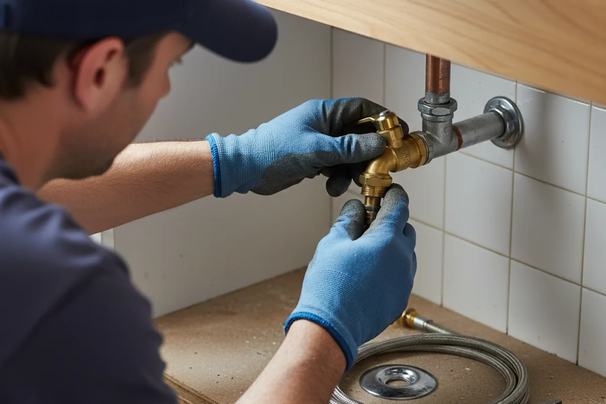 Shutoff valve and fitting work during Faucet and Fixture Repair in Montgomery Village
